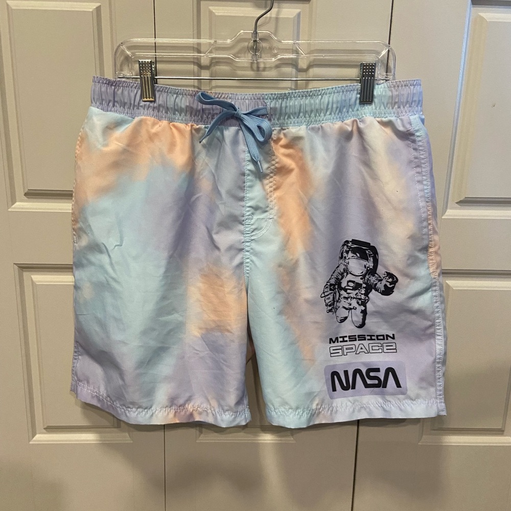 Pastel Tie Dye swim trunks
